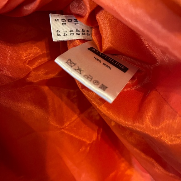 Mayerline wool orange jacket - Picture 7 of 7